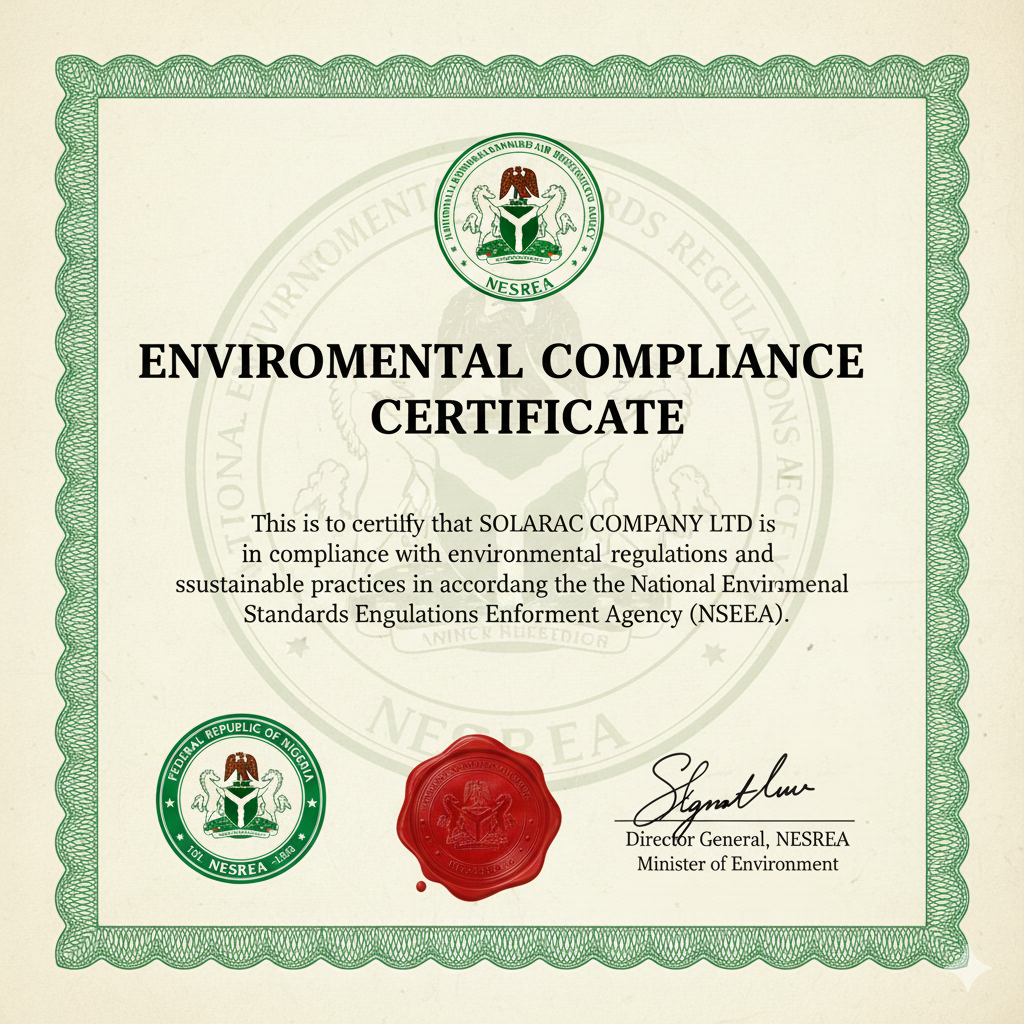 Environmental Compliance Certificate